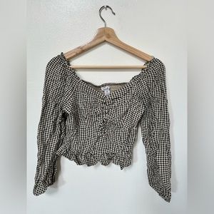 Japna houndstooth top